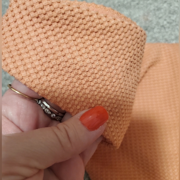 Aerie NWOT-XL Textured Orange Cheeky Bikini Bottom, High leg - Picture 5 of 7